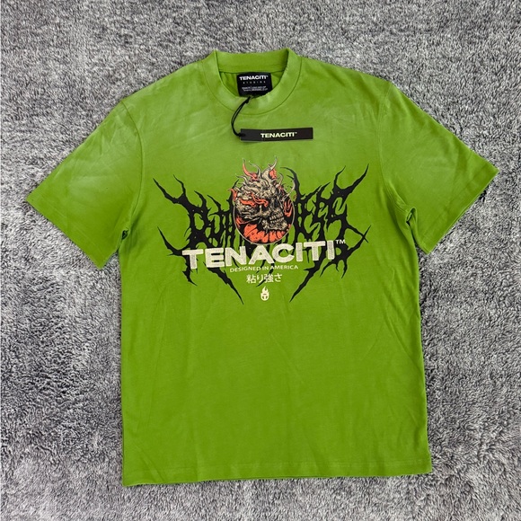 Men’s Tenaciti Studios T-Shirt, Green, Size Medium, NWT